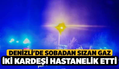 Acıpayam’da sobadan sızan gazdan etkilenen 2 çocuk hastaneye kaldırıldı